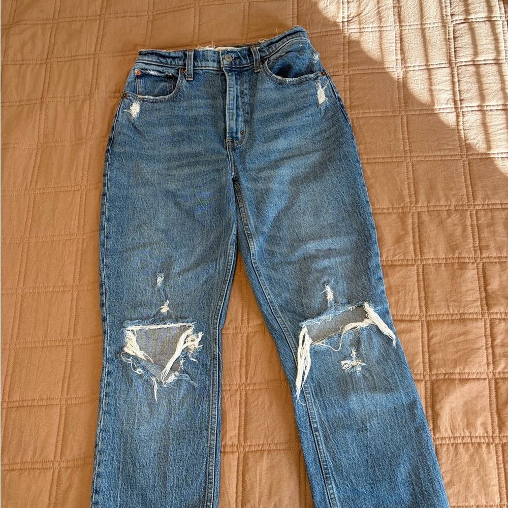 Abercrombie & Fitch 90s Straight Ulta High Rise